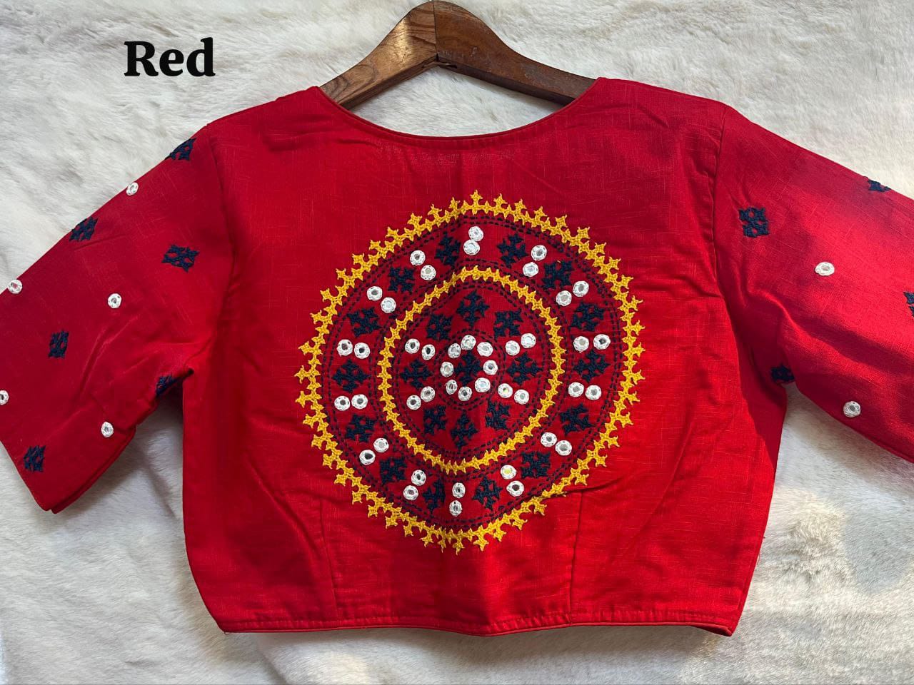 Hand Kutch Work Cotton Blouse