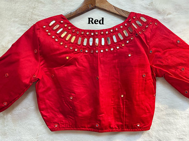 Elegant Mirror Work Blouse