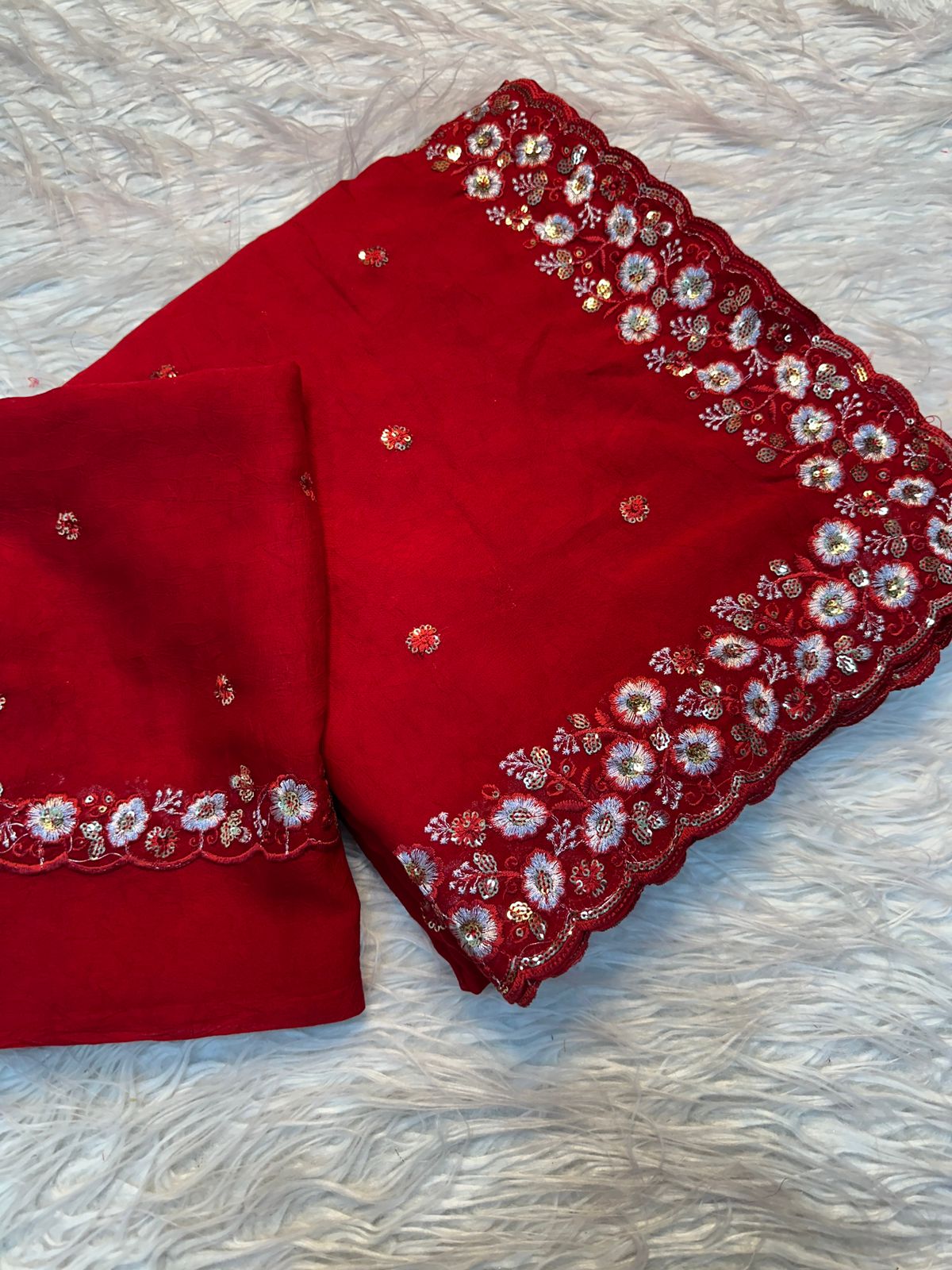 Soft Crush Silk Fabric Saree
