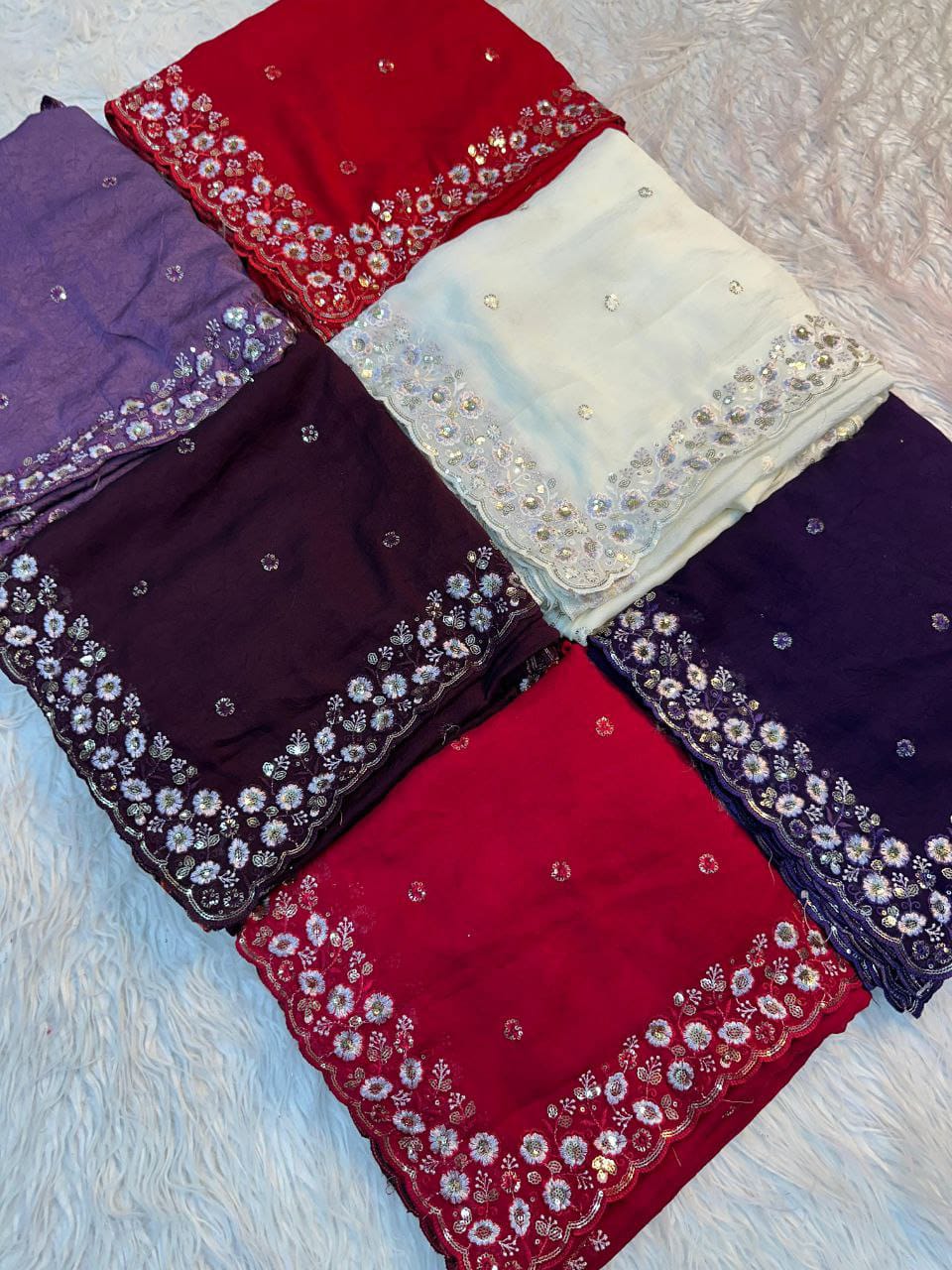 Trending Jarkhan Diamond saree collection