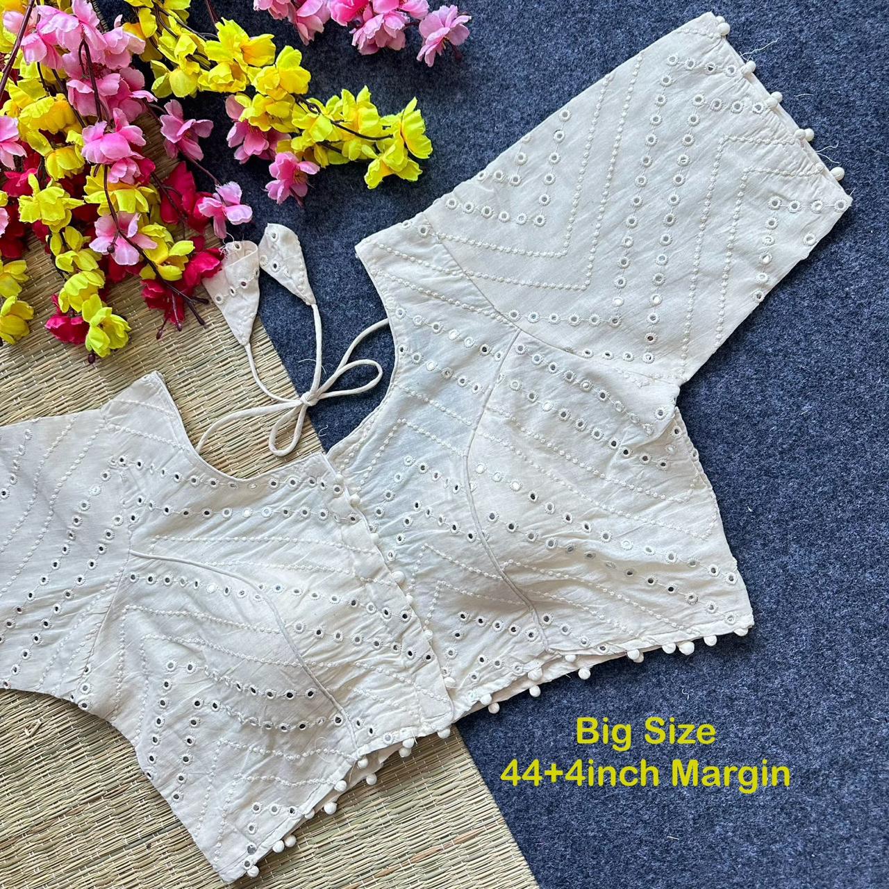 Pure Camric Cotton Diable Blouse