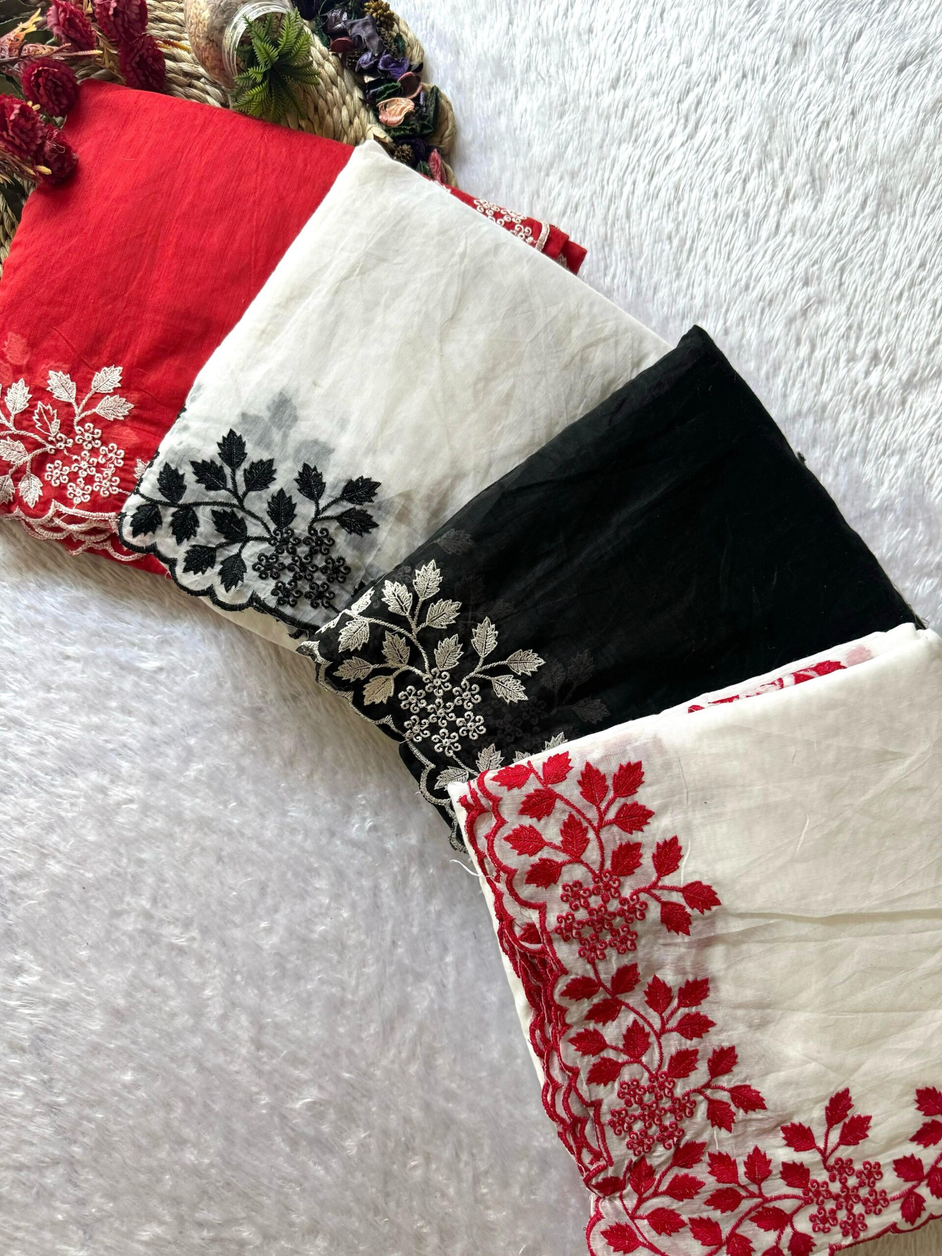 Primium Soft Chanderi Cotton saree with Multy Thread Work