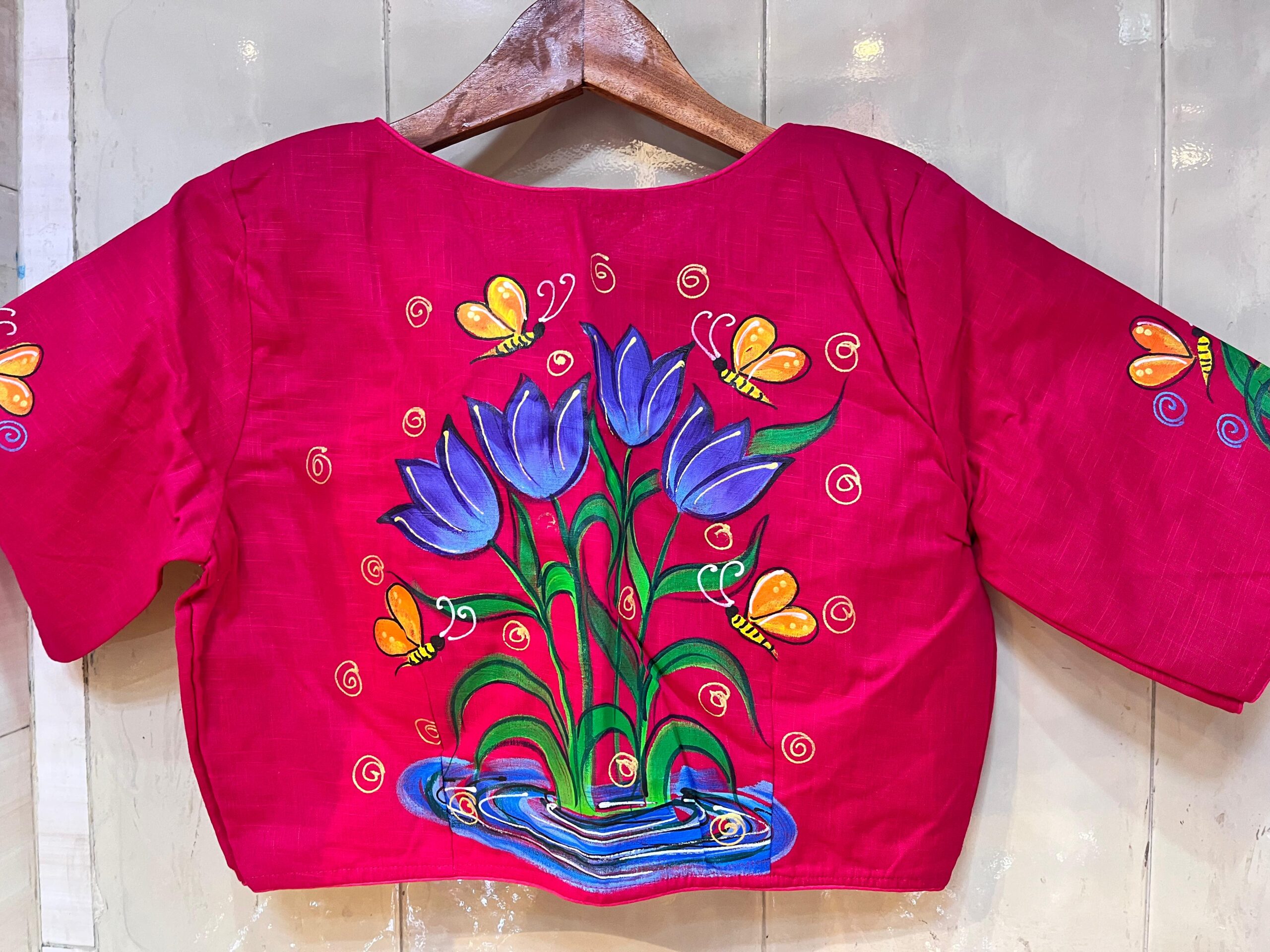 Hand Painted work Blouse