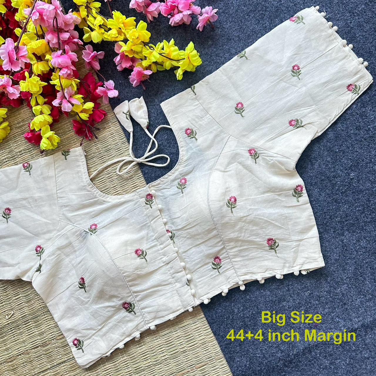 Pure Camric Cotton Diable Blouse
