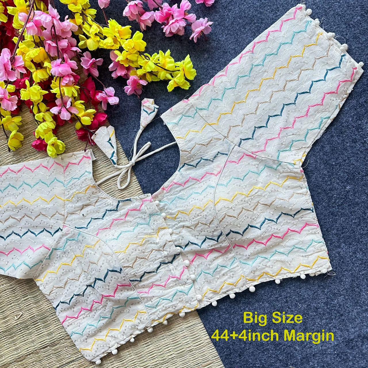 khadi cotton readymade blouse