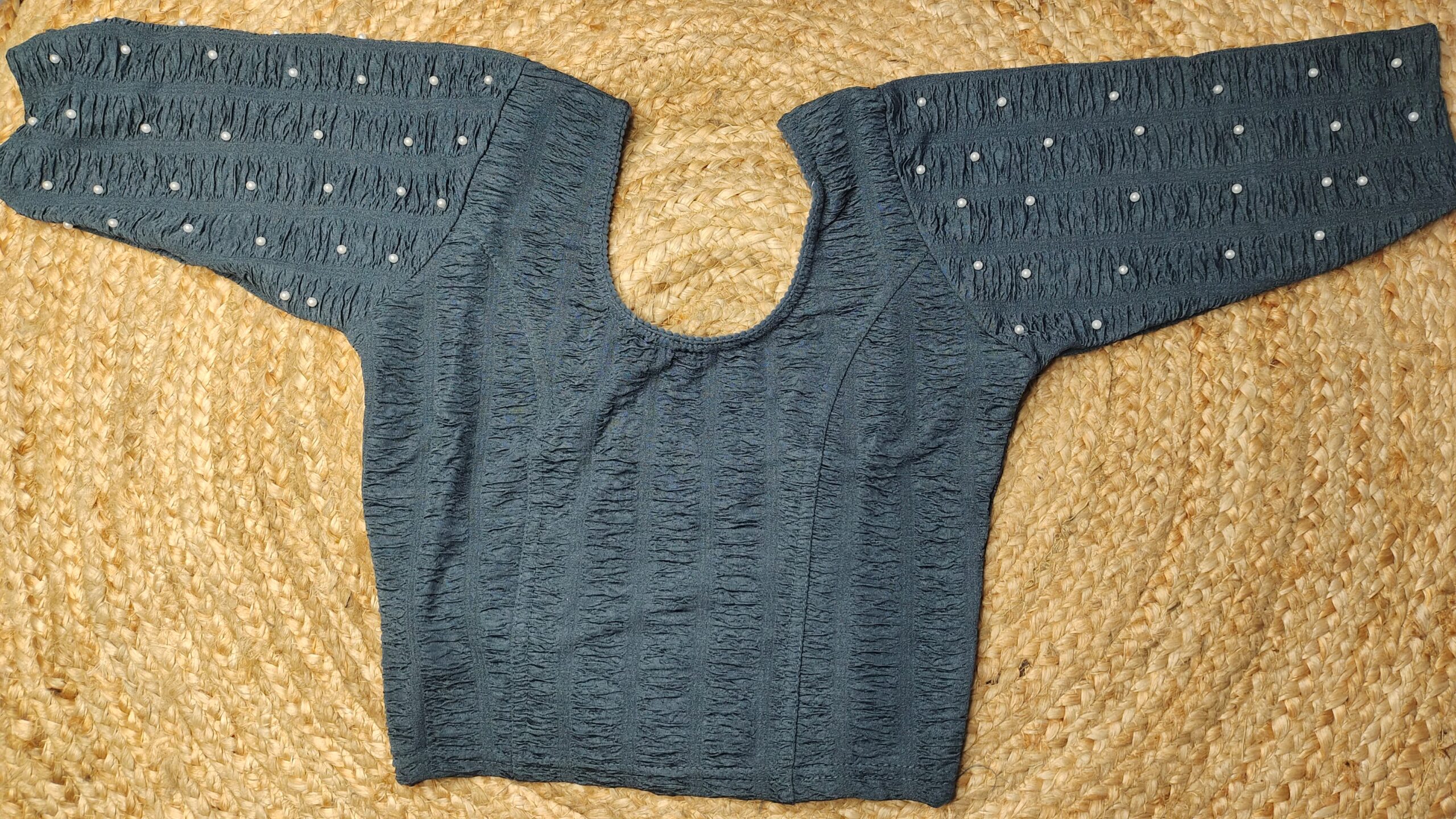 Beautiful Hand pearl alterable blouse