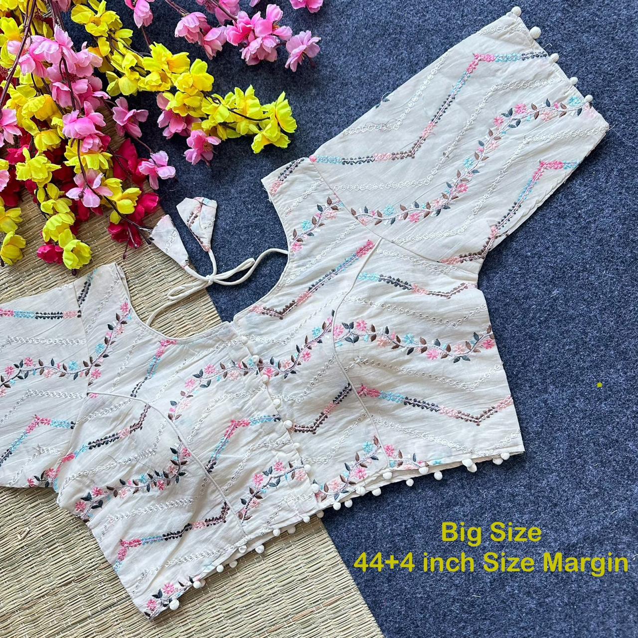 Pure Camric Cotton Diable Blouse