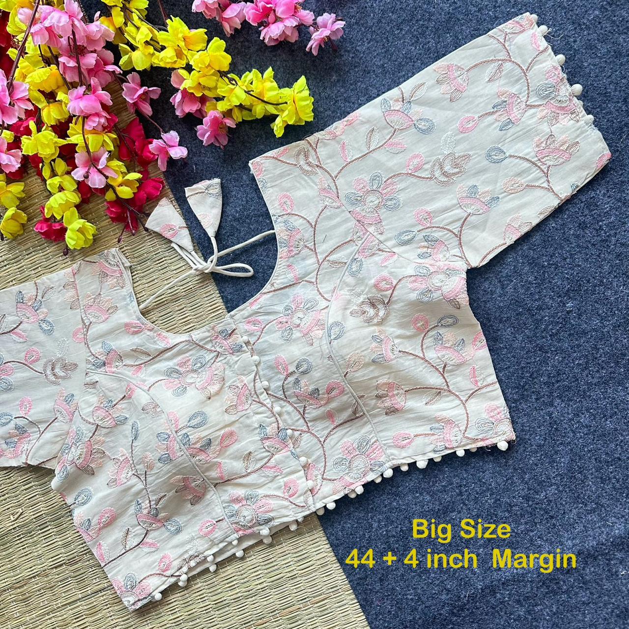 Pure Camric Cotton Diable Blouse