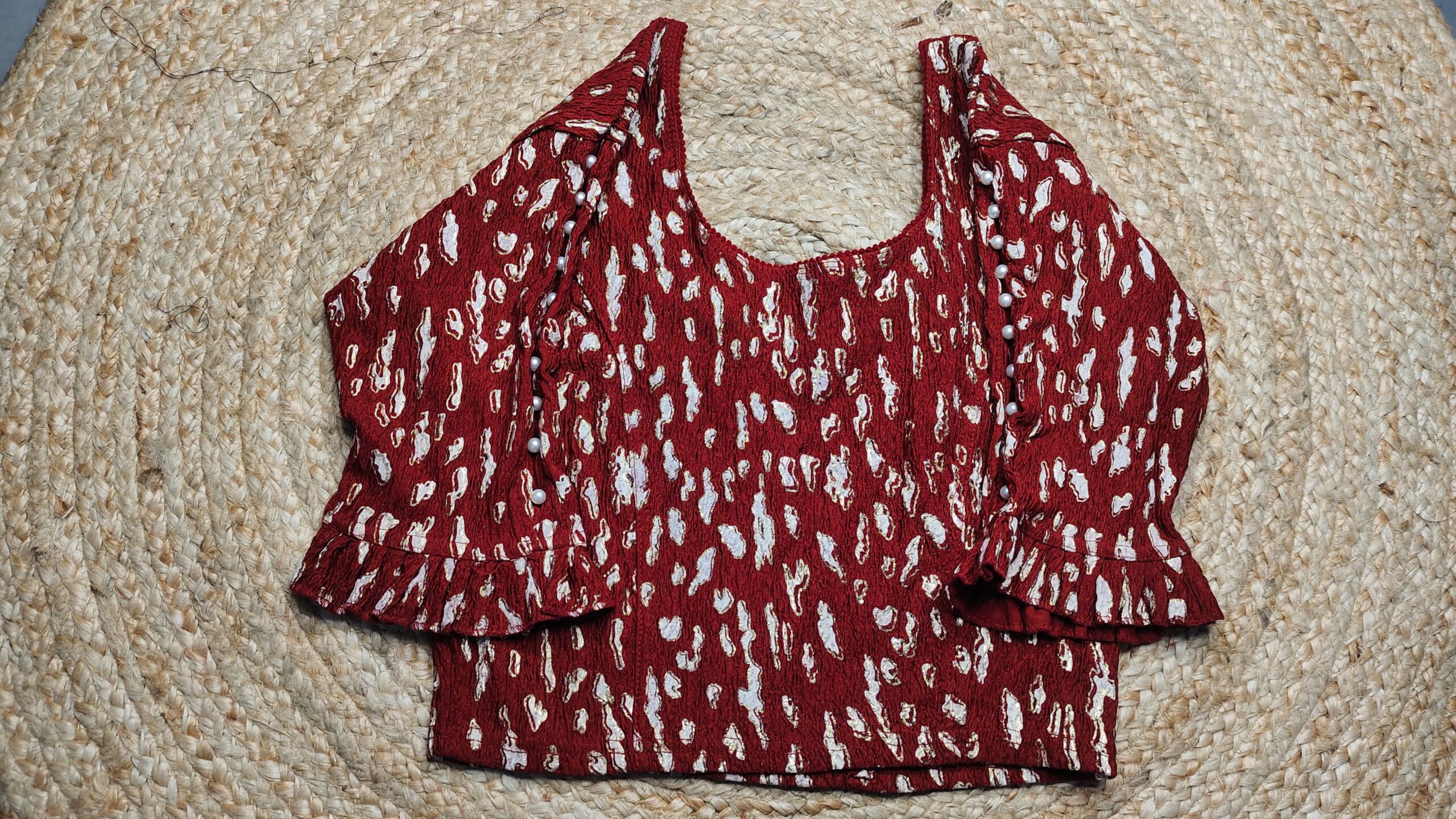 beautiful pearl alterable blouse