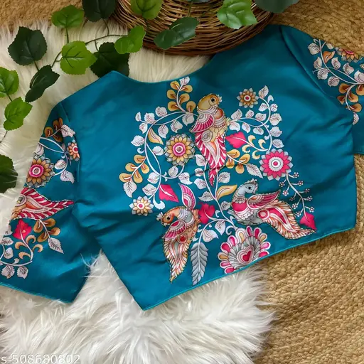 silk handmade work Blouse
