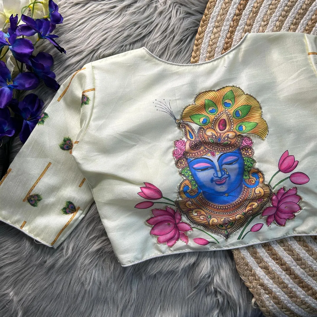 Silk handmade work boutique style collection Blouse