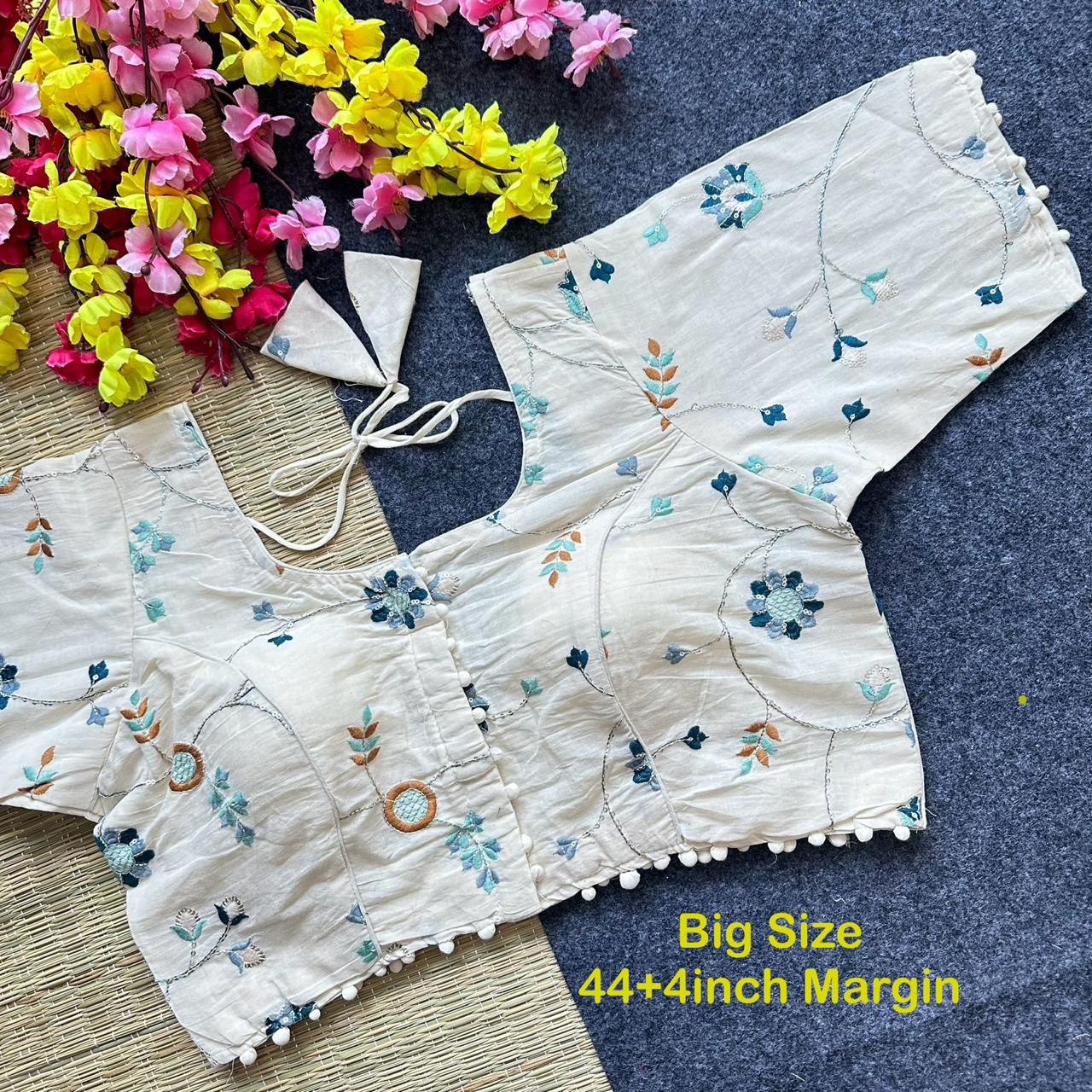 Pure Camric Cotton Diable Blouse