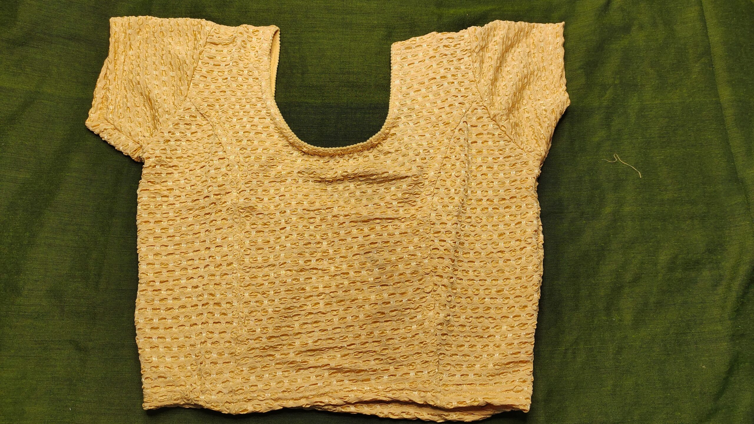 Round-Neck Slip-On Blouse