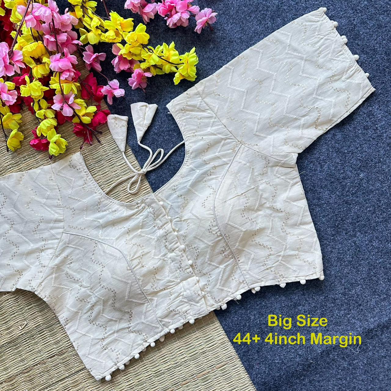 Pure Camric Cotton Diable Blouse