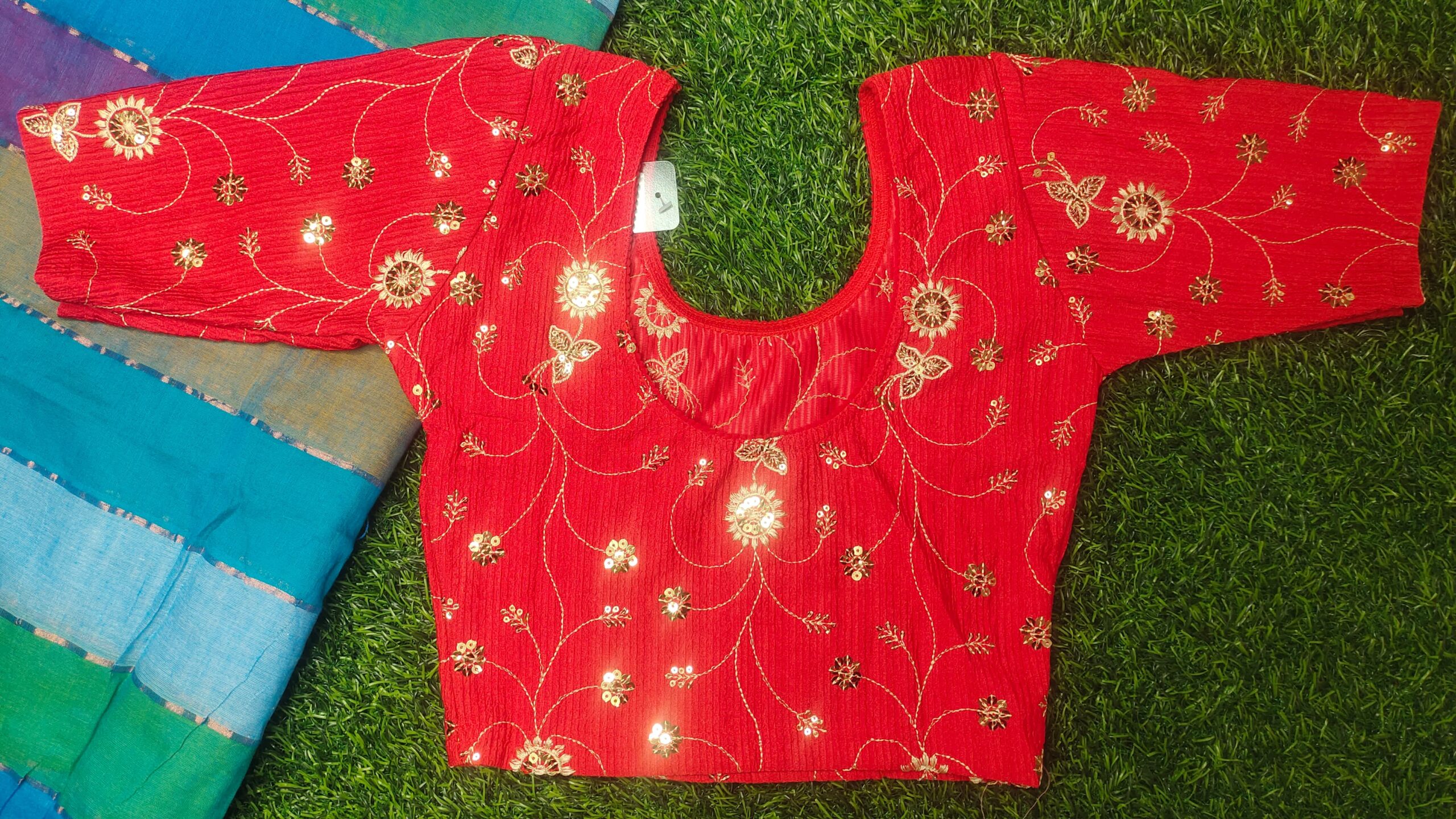 Traditional Lycra Fabric Streachable Readymade Blouse