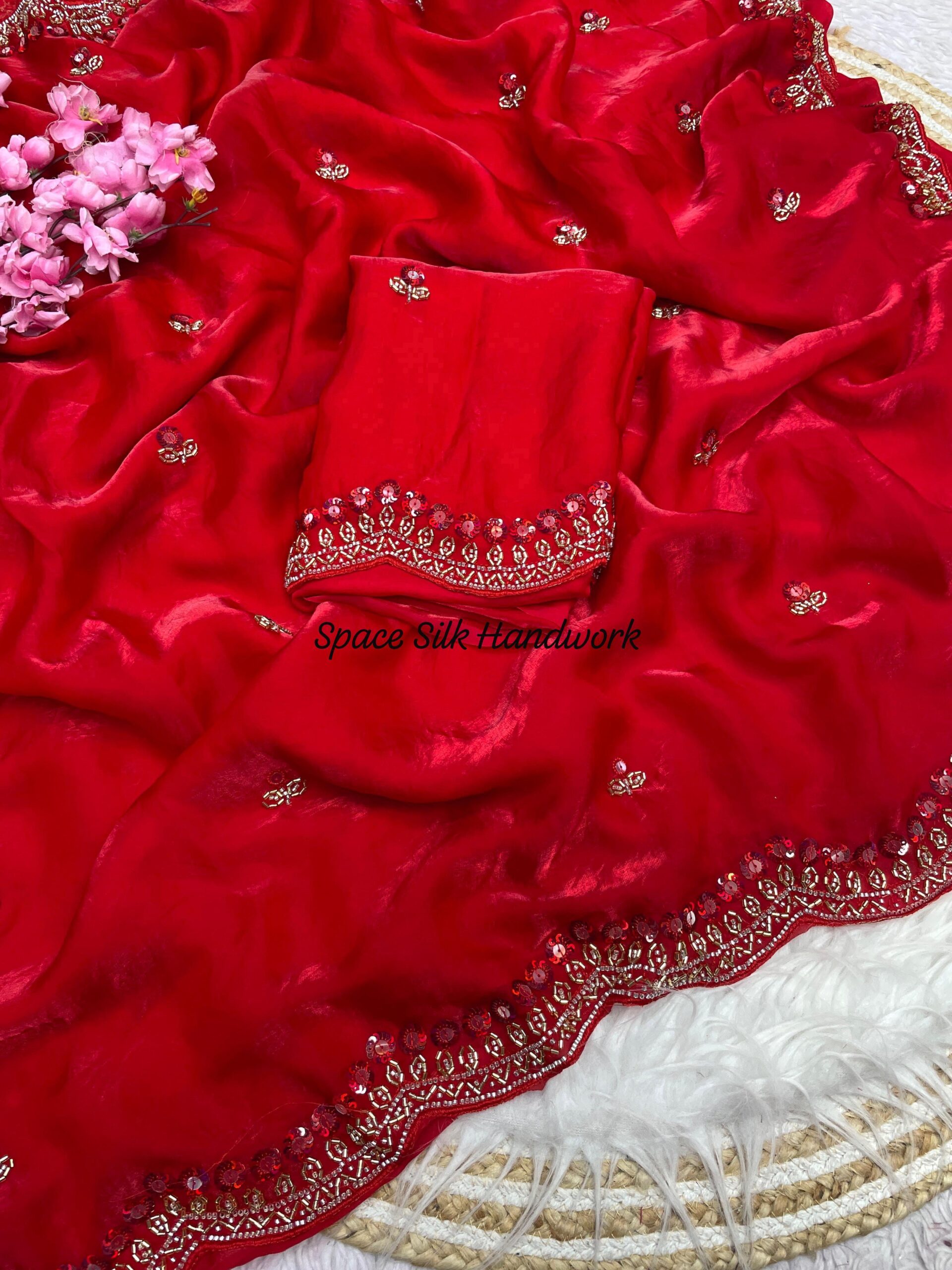Shruti Handwork space silk