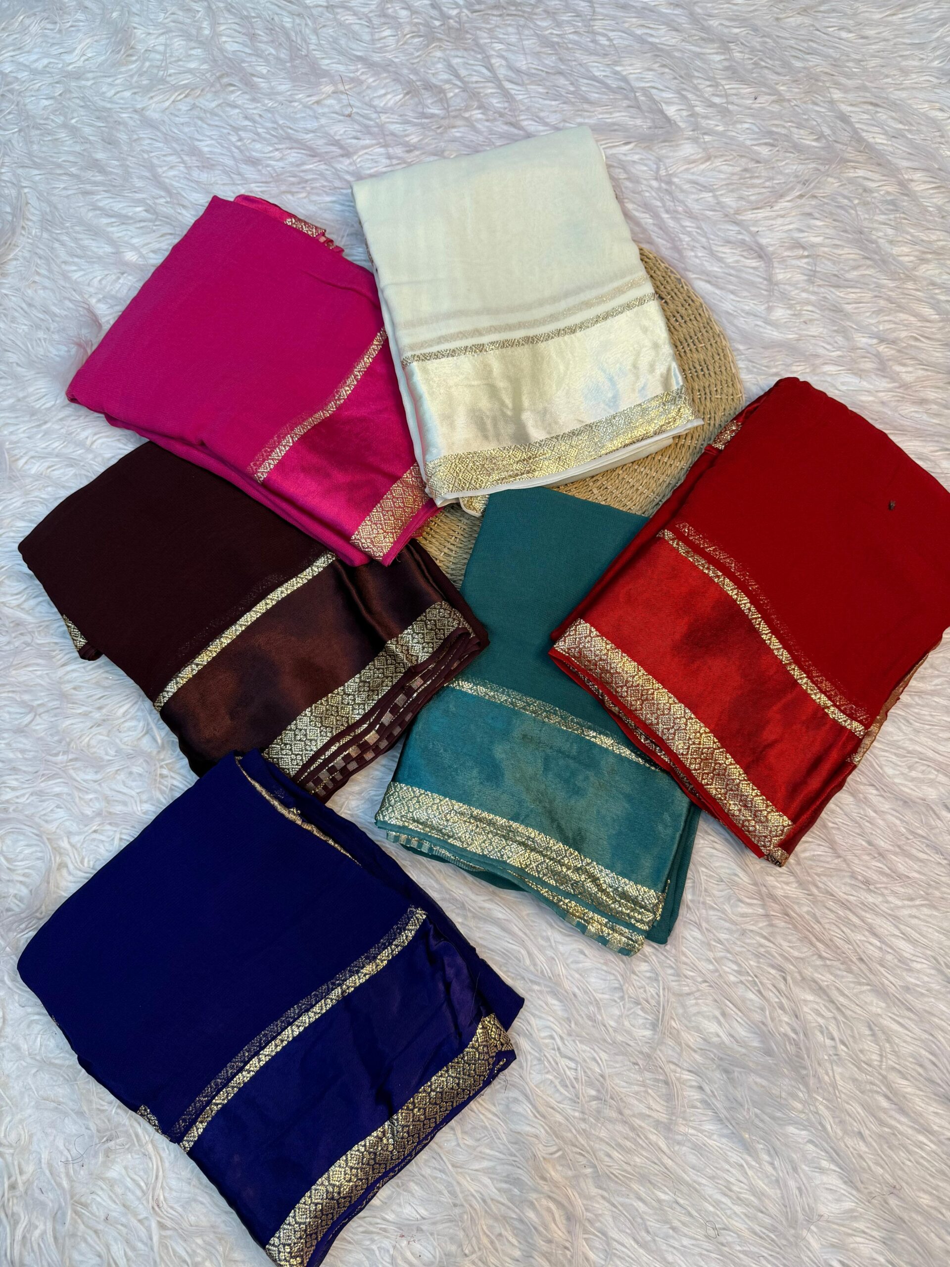 Pure elegance with our Viscose Georgette saree