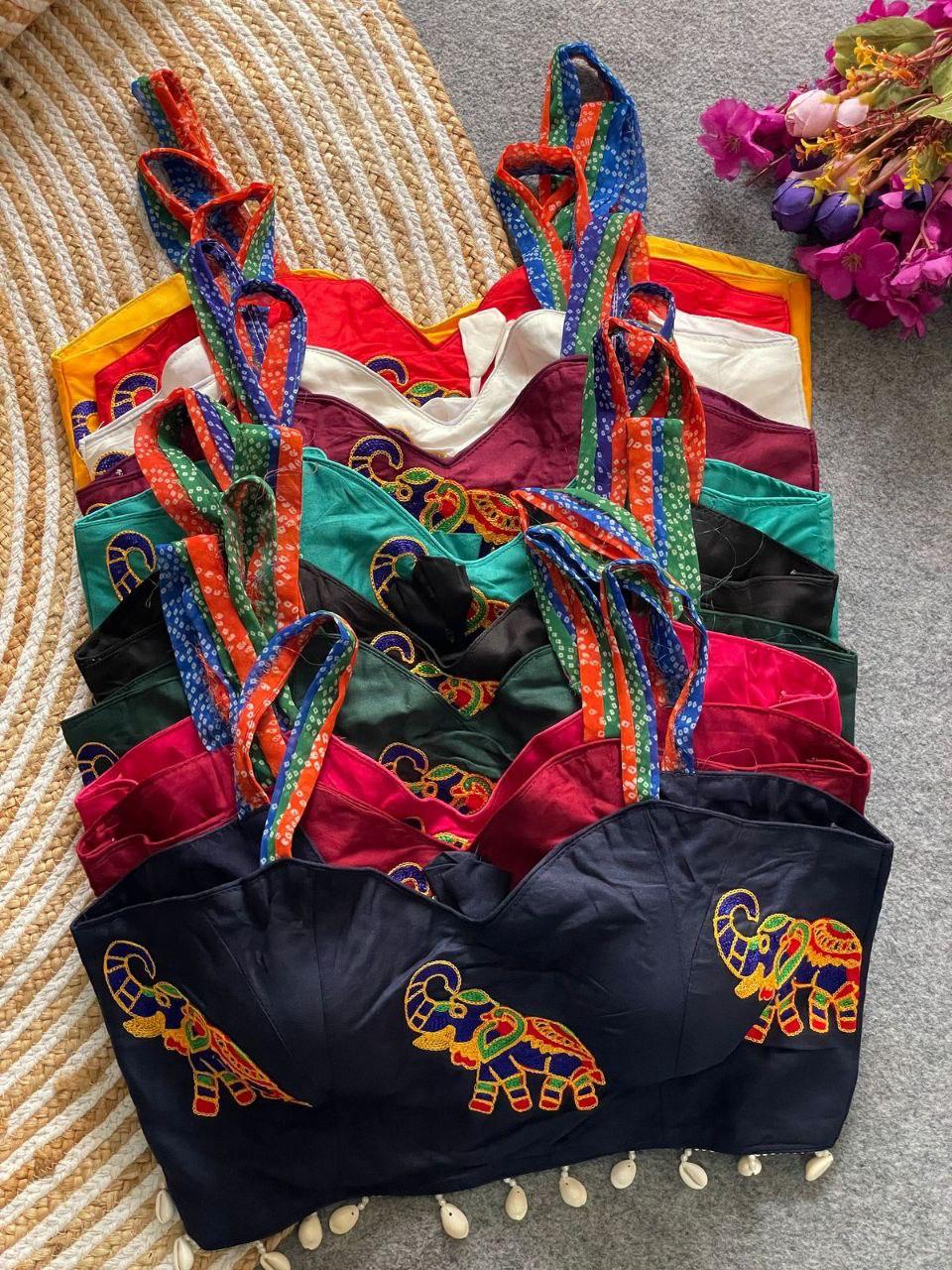 TRADITIONAL NAVRATRI SPL. HALTER NECK BLOUSE