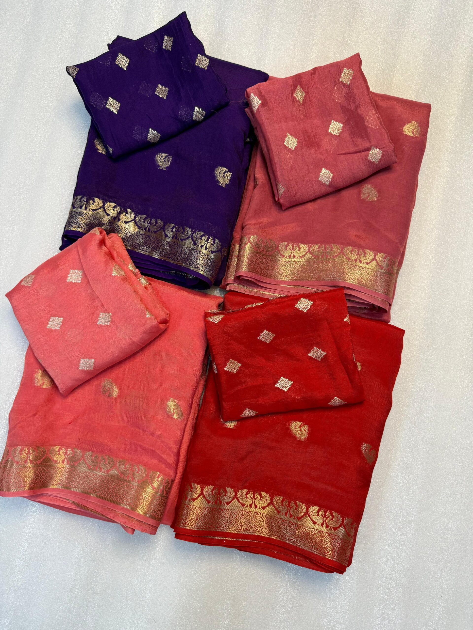 Pure soft Fabric zari  weaving Chinnon  Saree
