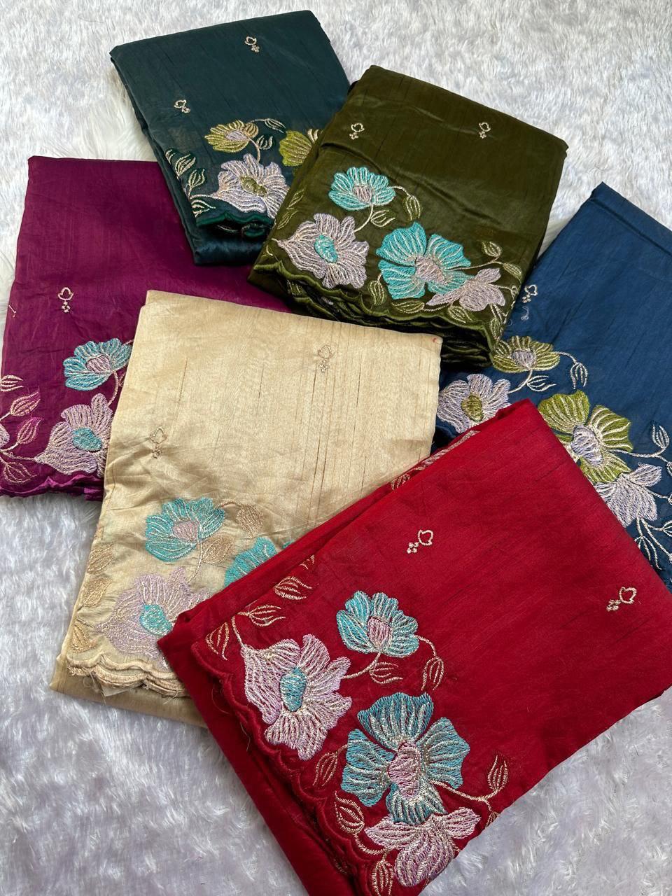 ELEGANT TUSSER SILK SAREE