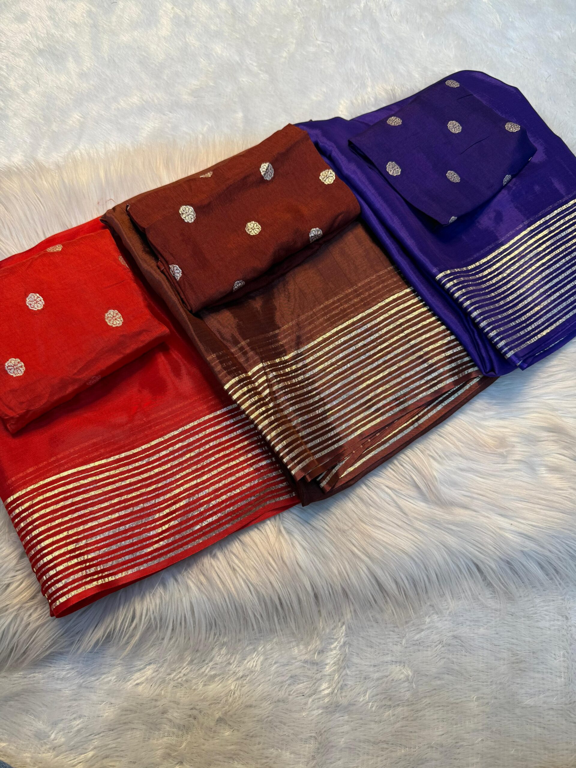 Pure viscose  weaving  jacquard saree