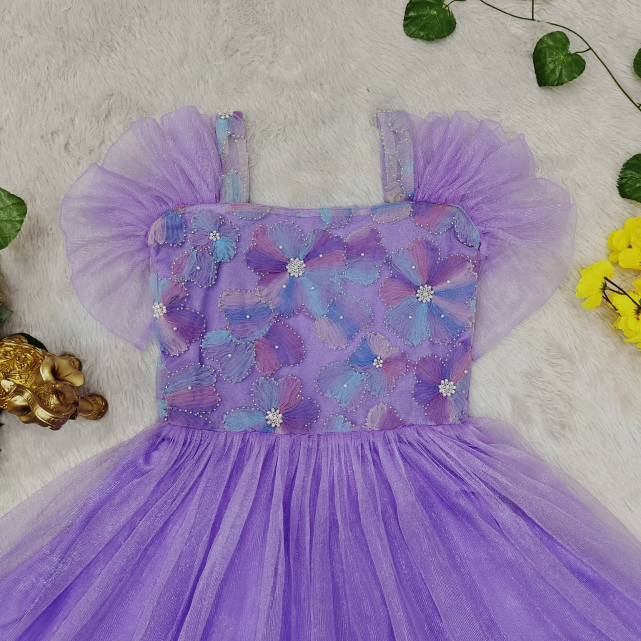 Soft netted full flair Gown
