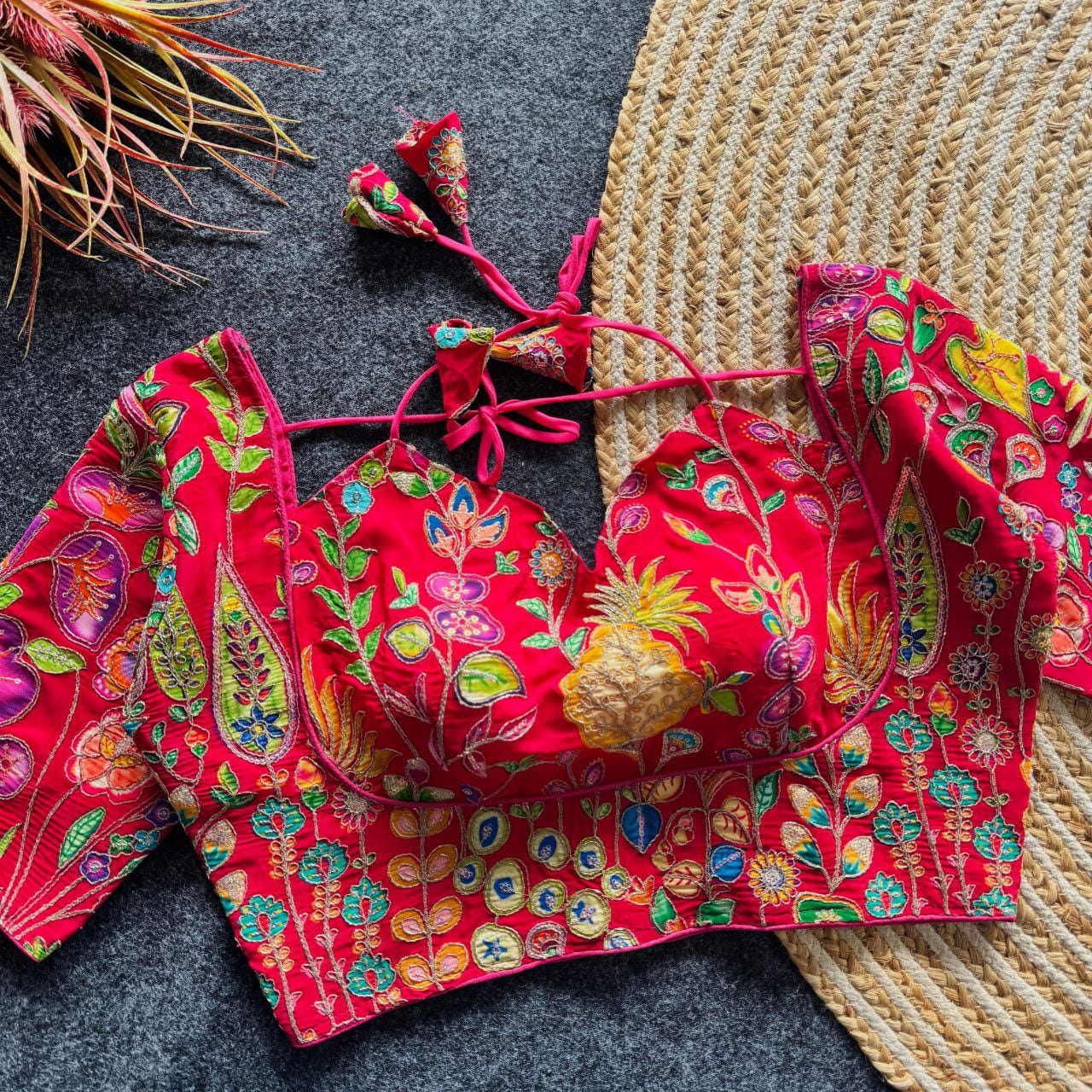 Beautiful flower print print all over blouse