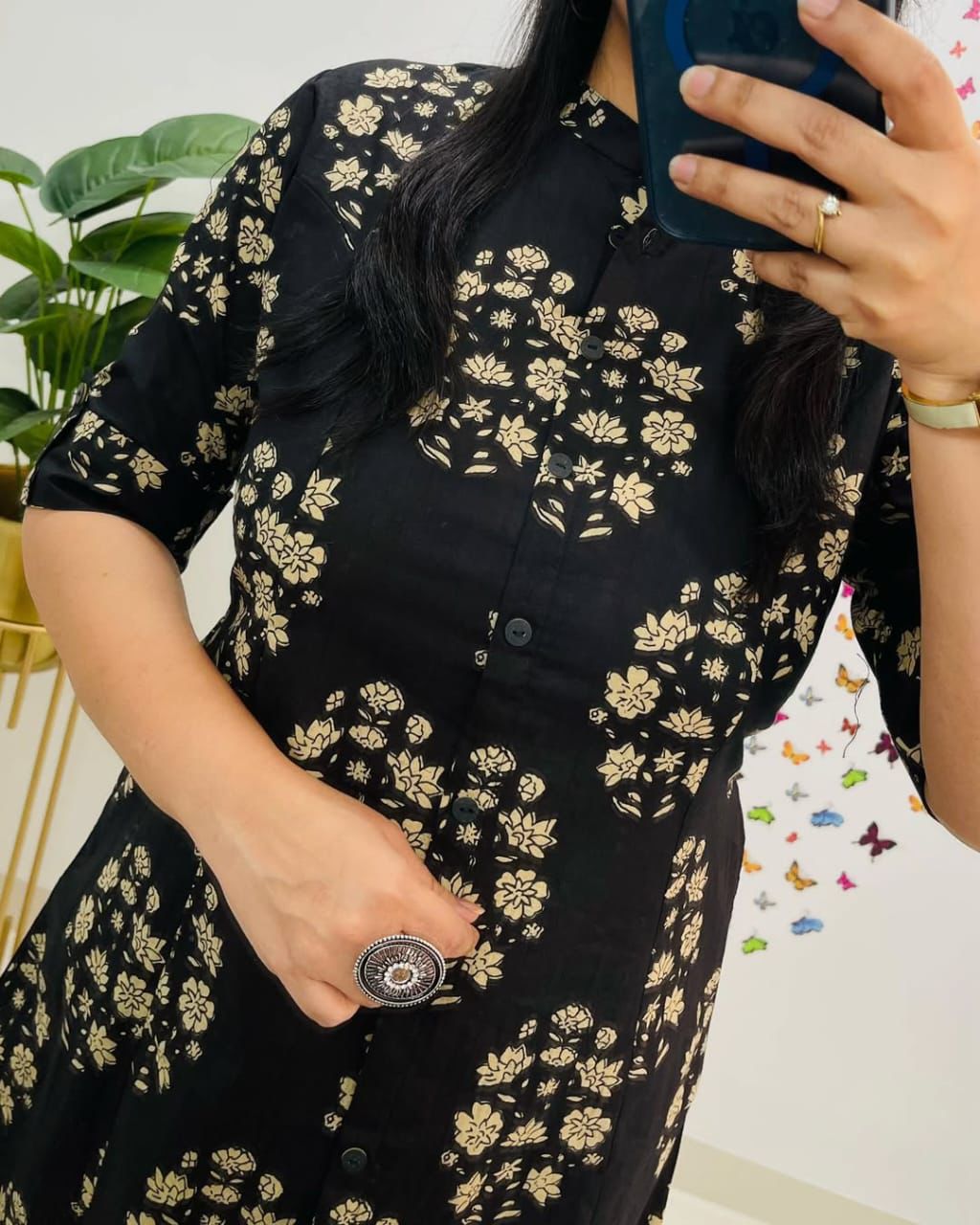 Aline kurti pattern paired with Ankle length pant