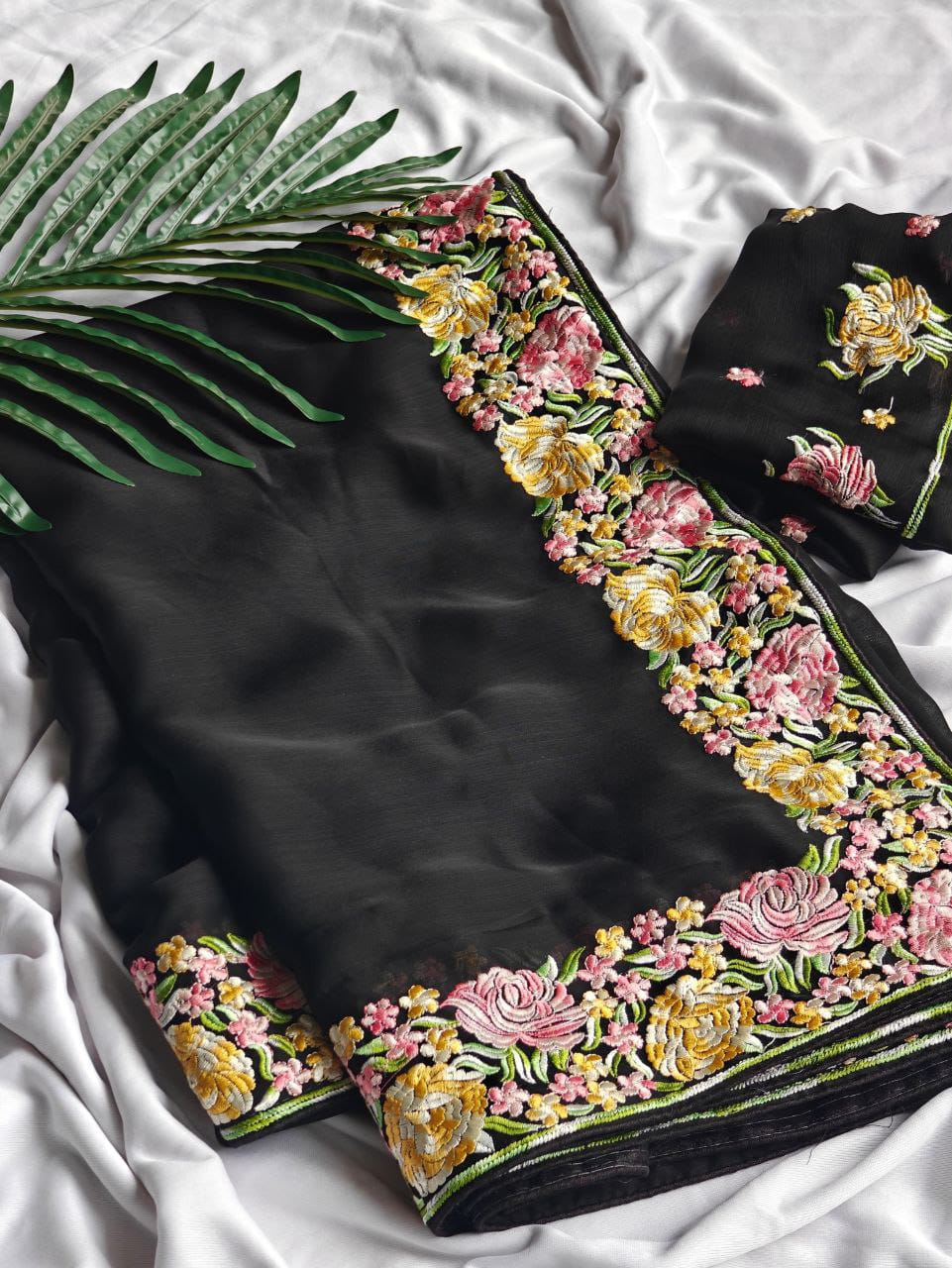 Pure soft chiffon saree