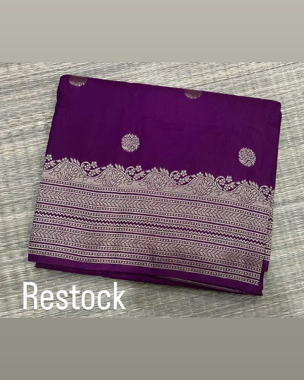 Banarasi exclusive Dyeble Semi Georgette Silk Saree