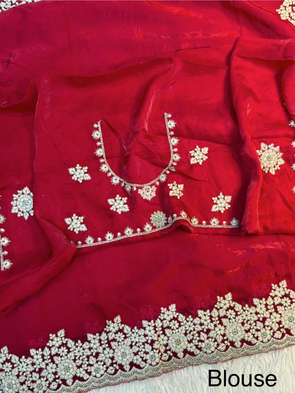 Pure Fandy Sattin Silk Saree
