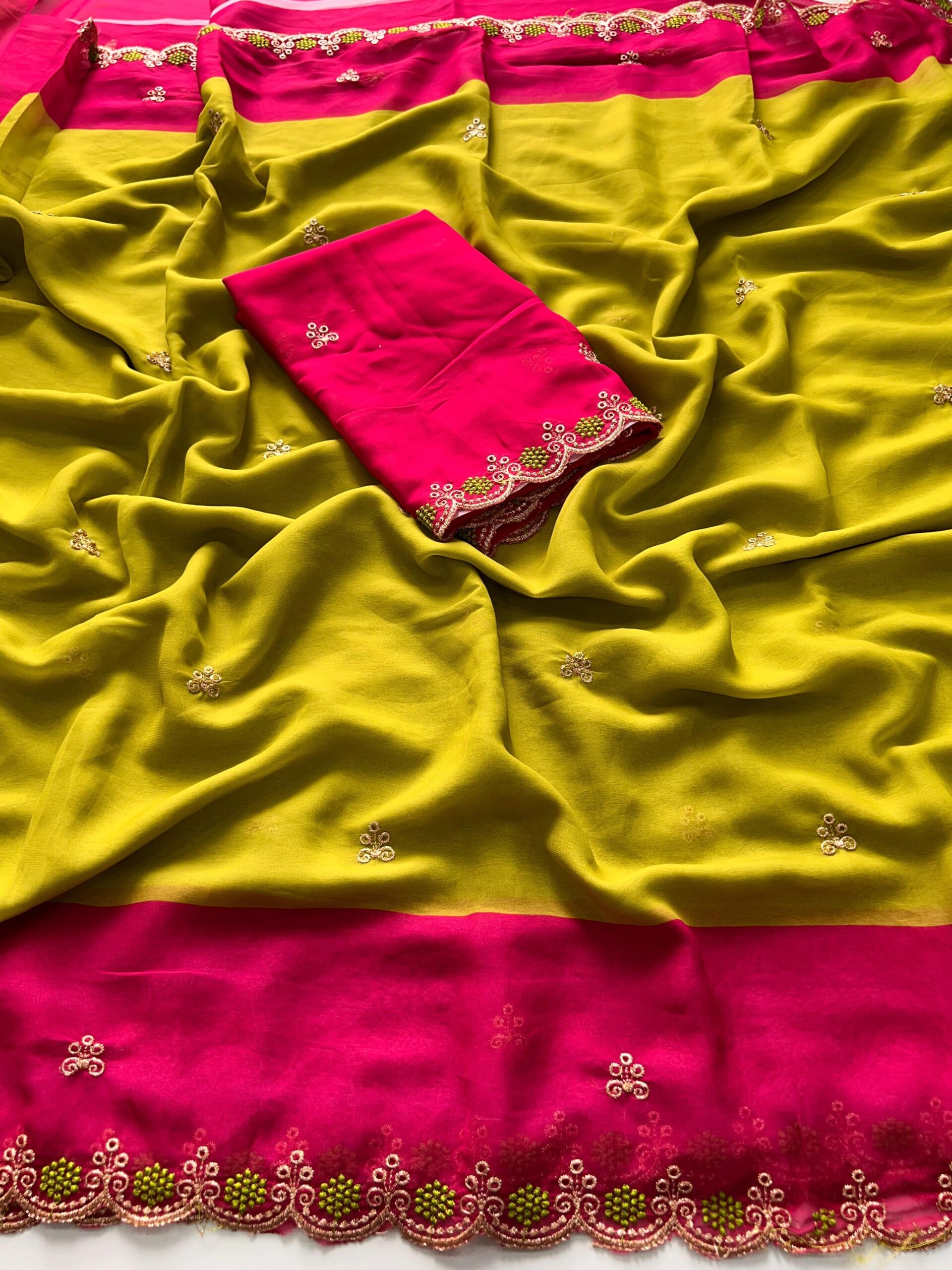 Rangoli Chiffon Saree