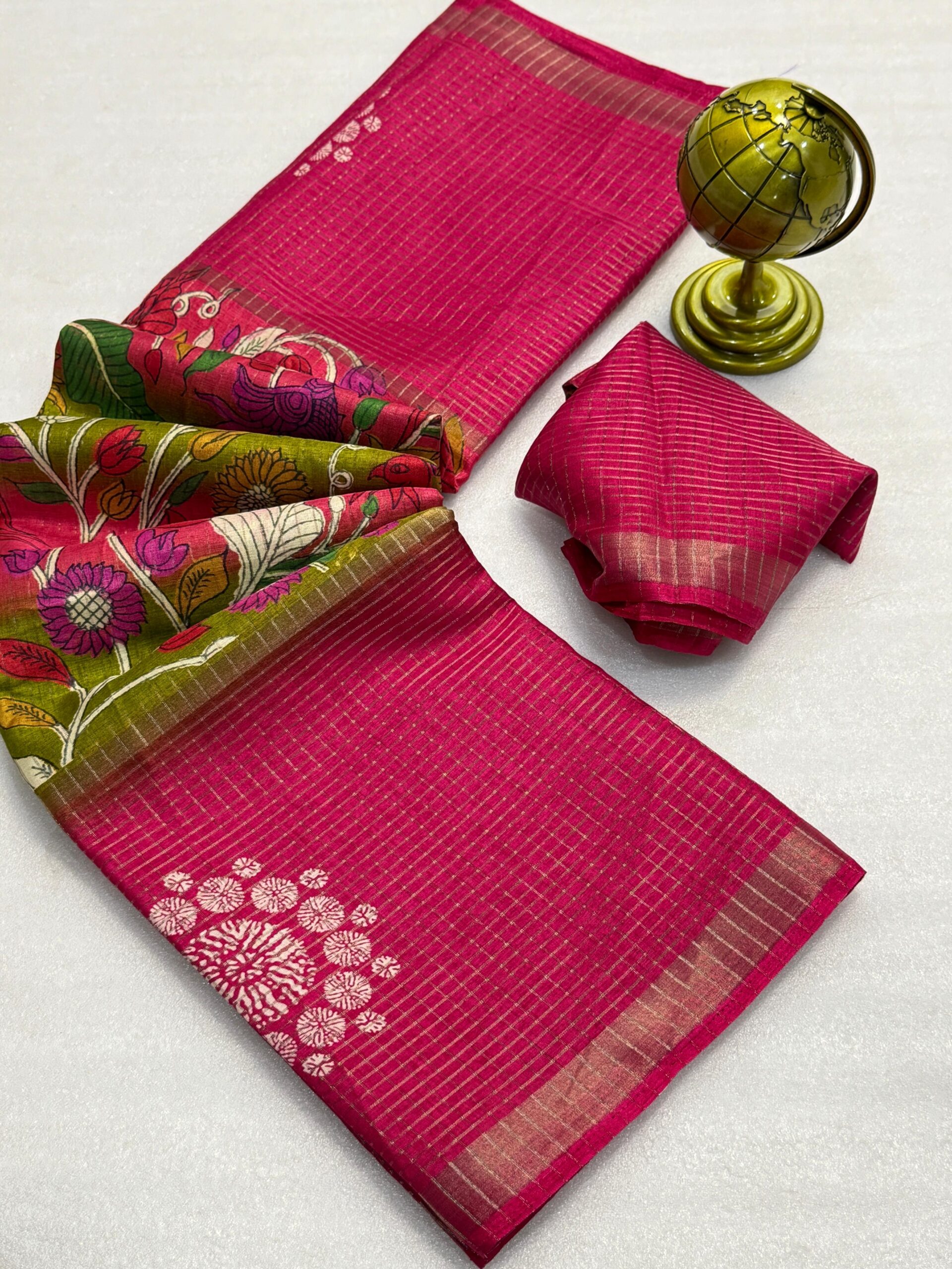 Beautiful soft Benny chex silk  sarees