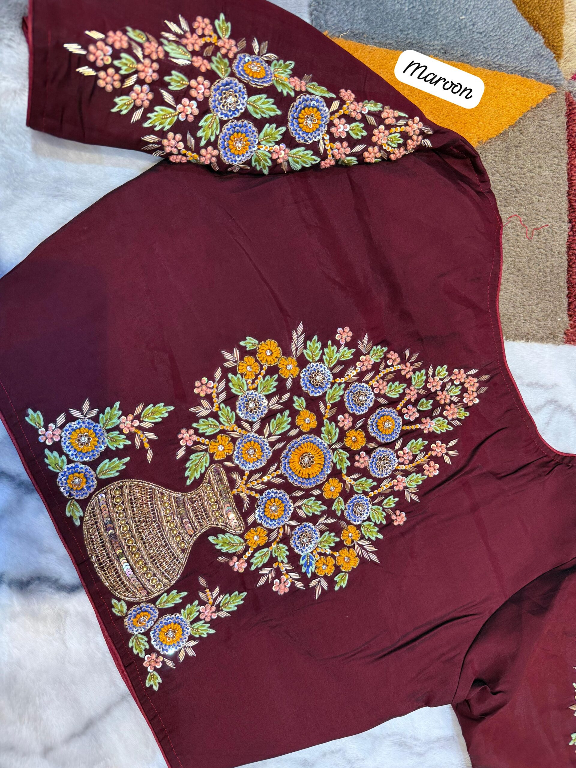 New Zardosi Hand work blouse