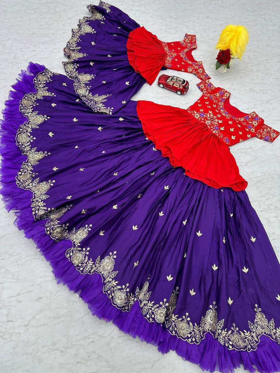 Women's Beautiful fully stitched designer Lehenga Choli