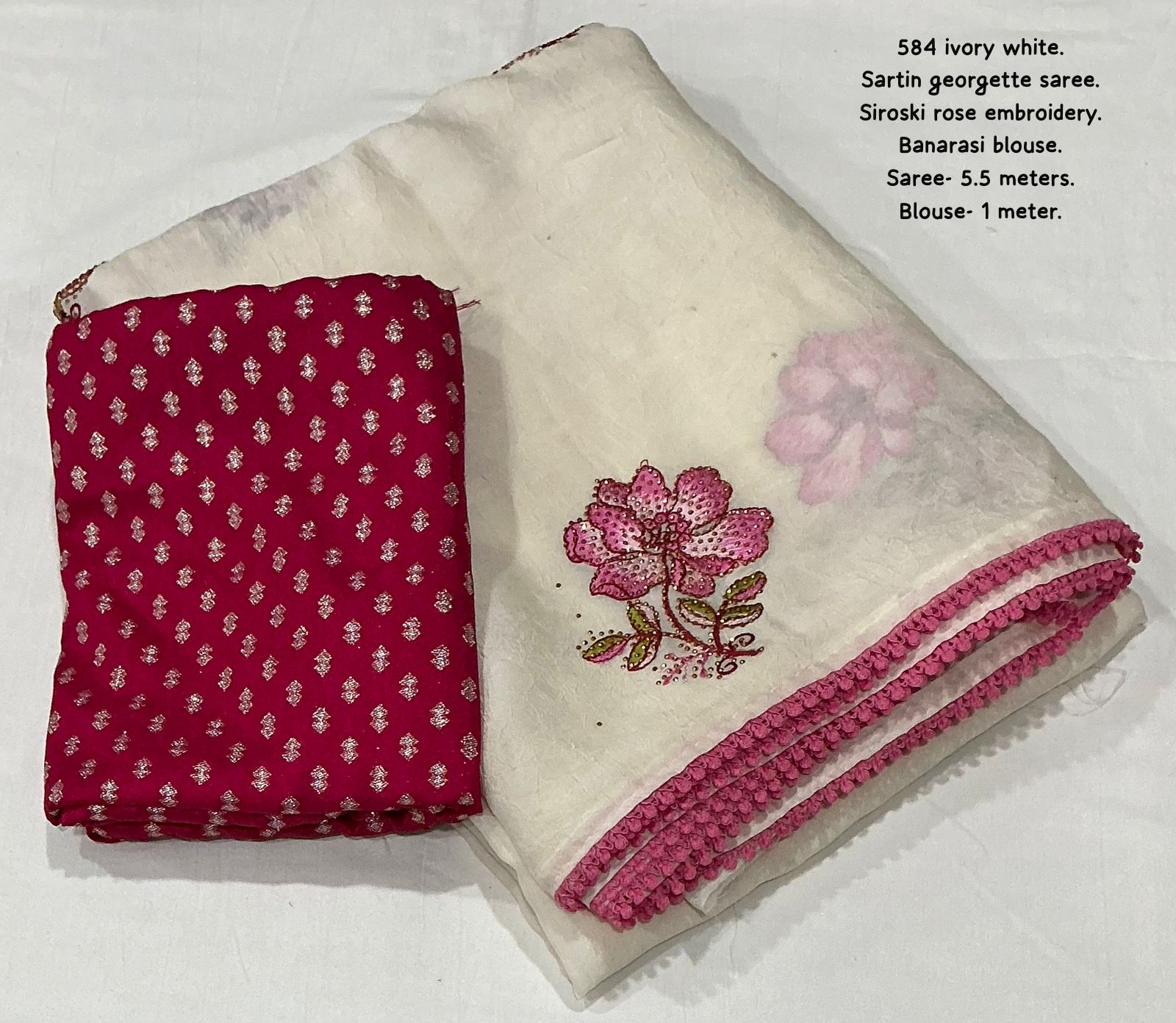 New beautiful emboridary saree - Image 2