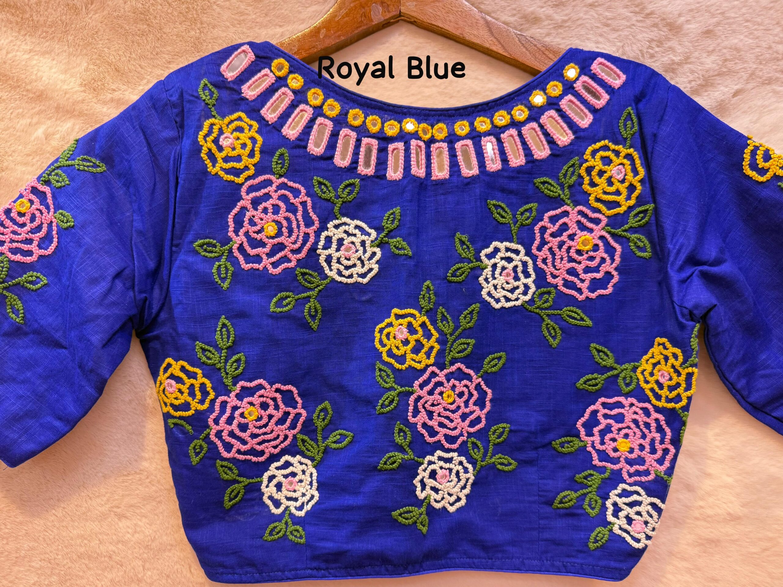 Hand work & Mirror work Blouse