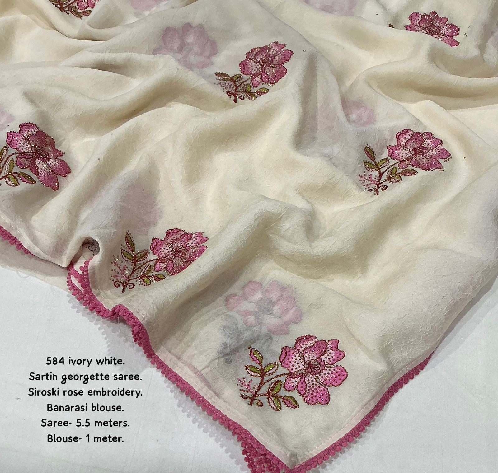 New beautiful emboridary saree - Image 5