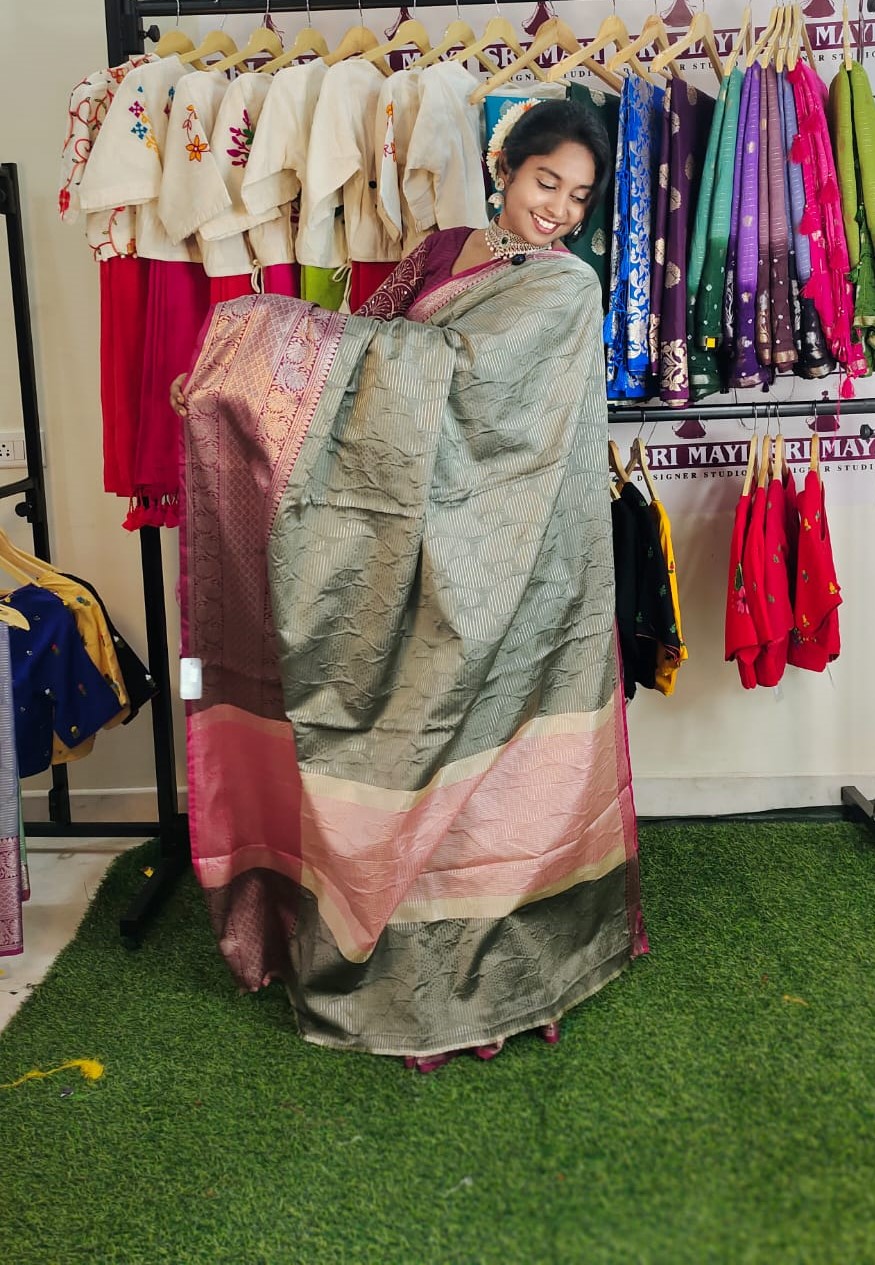 Designer banarasi butter silk saree