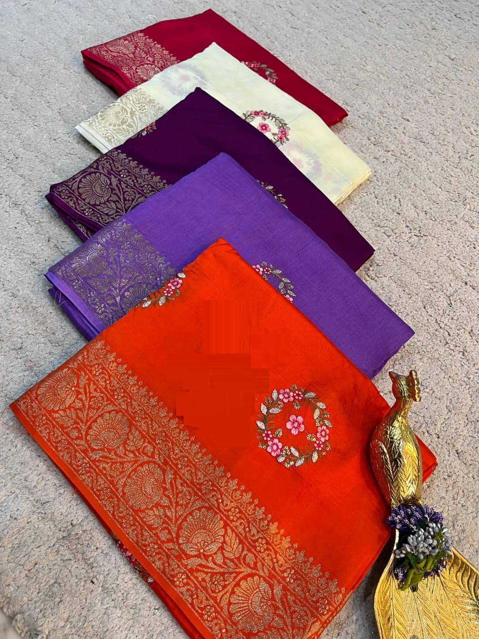 Fabric pure viscose Weaving jakard border saree