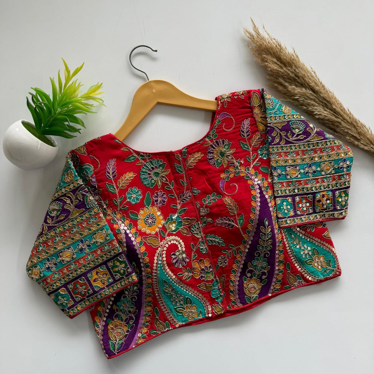 Beautiful flower print print all over blouse