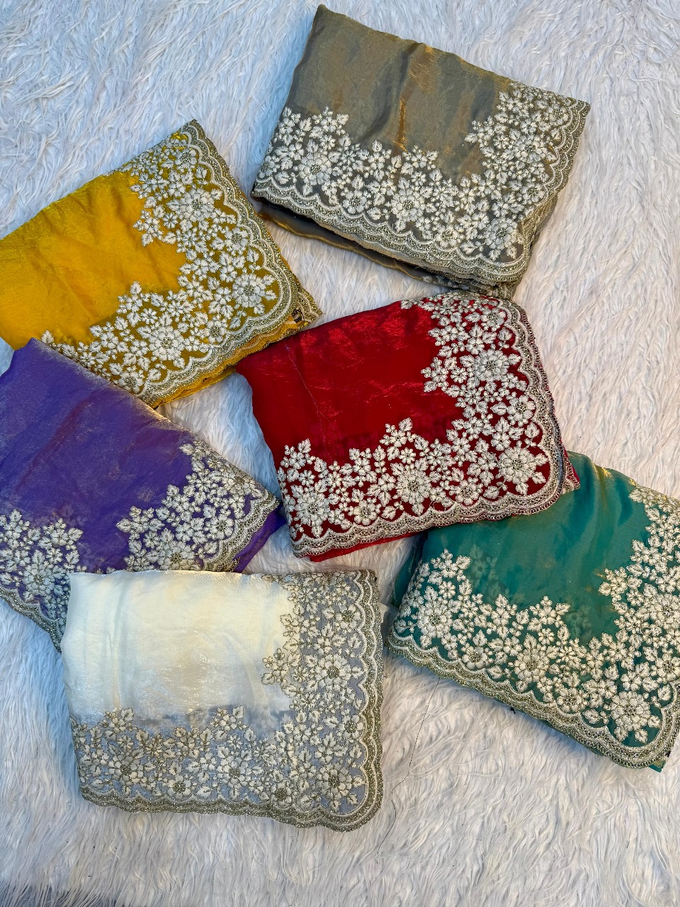 Pure Fandy Sattin Silk saree