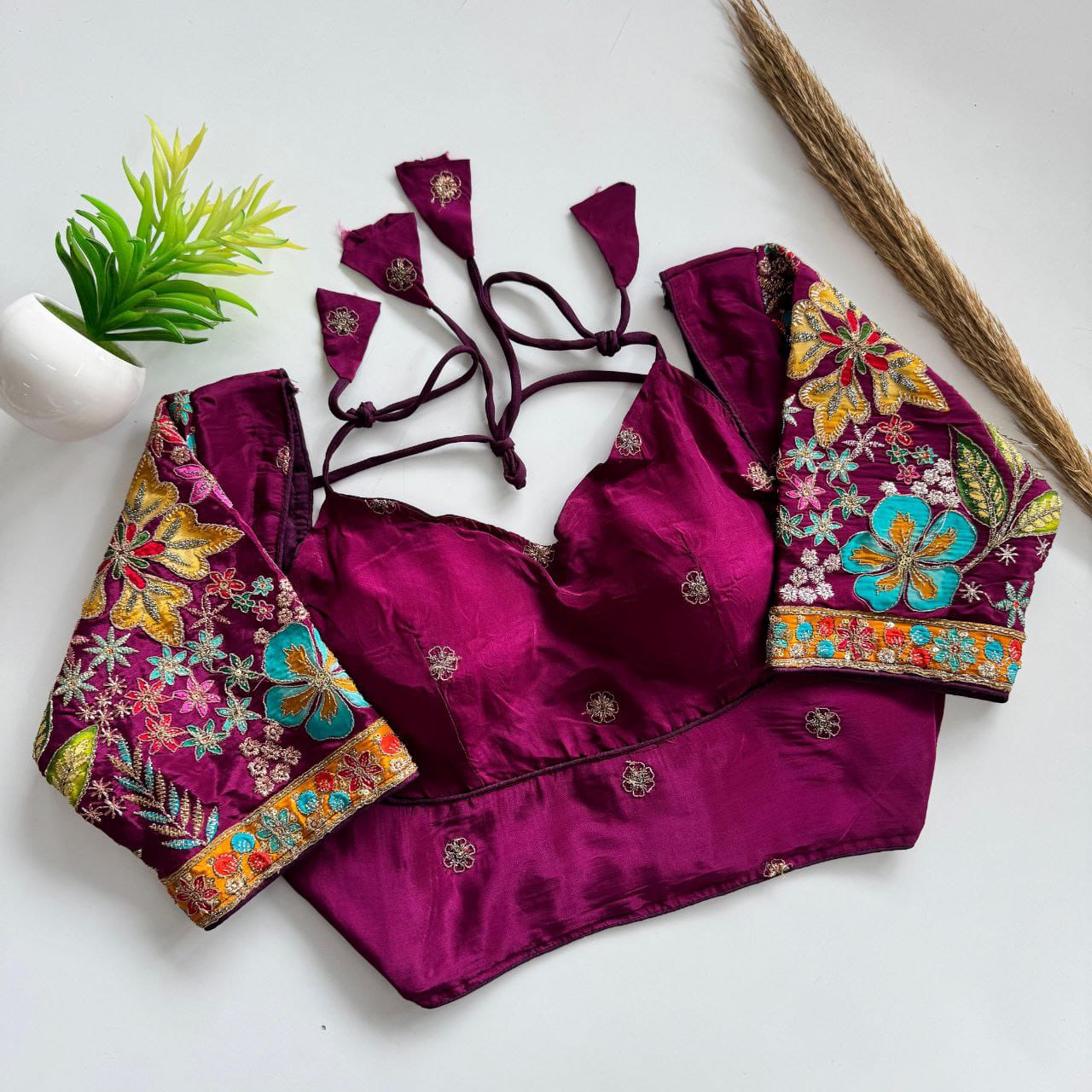 Beautiful flower print print all over blouse