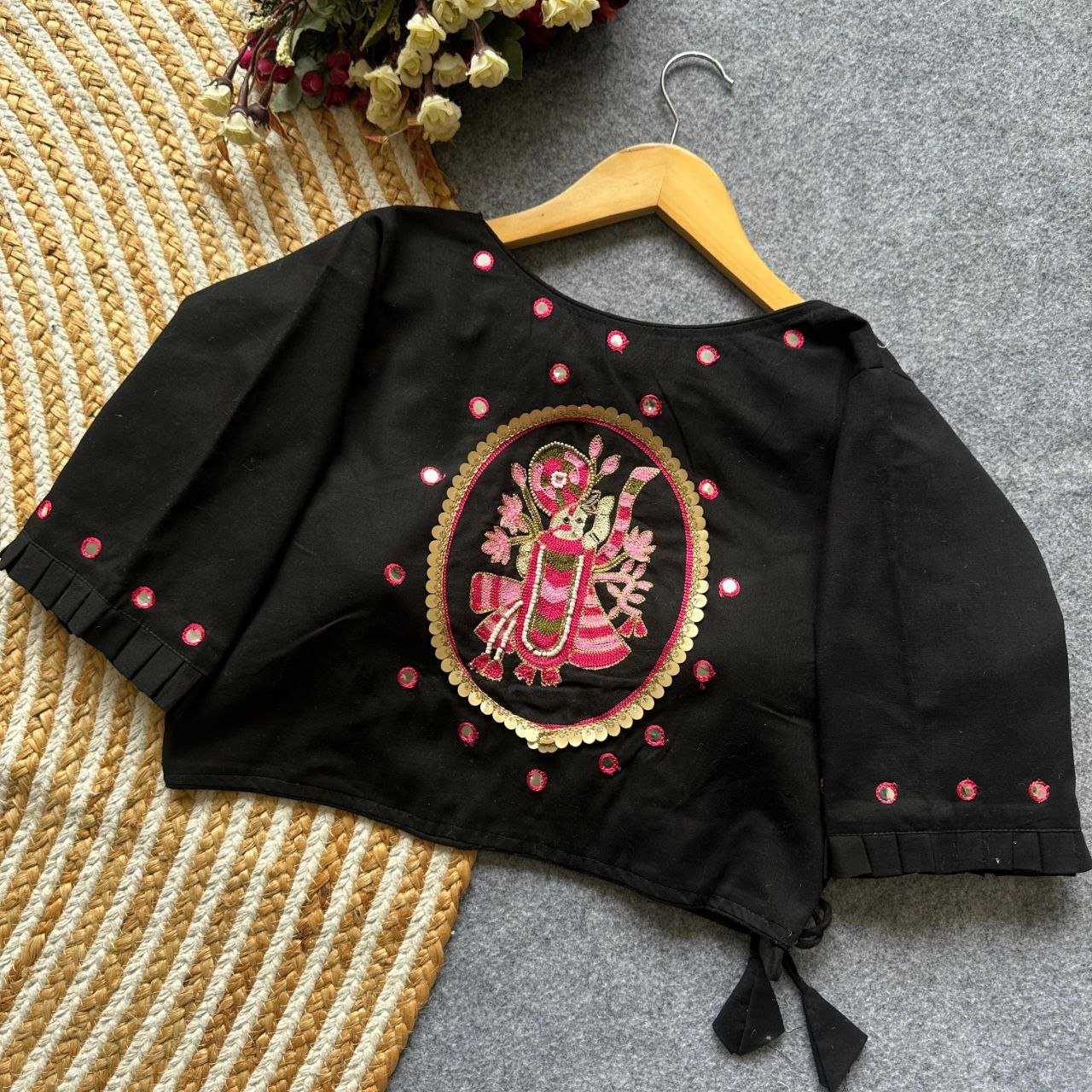 Khadi Cotton Hand Work Latest Blouse Collection